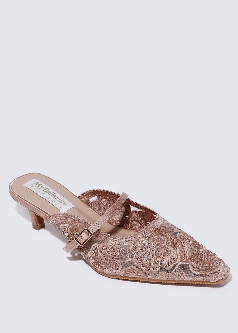 Améa Comfy Heels In Dusty PinkHeels - myballerine