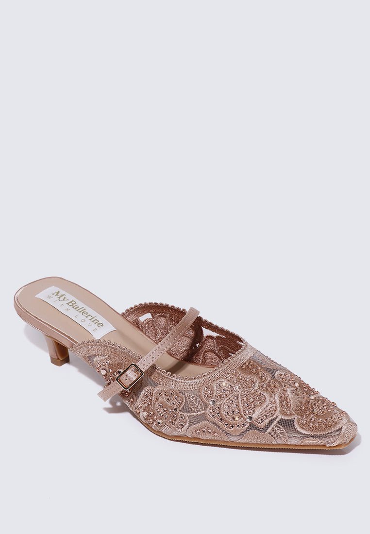 Améa Comfy Heels In Dusty PinkHeels - myballerine