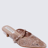 Améa Comfy Heels In Dusty PinkHeels - myballerine