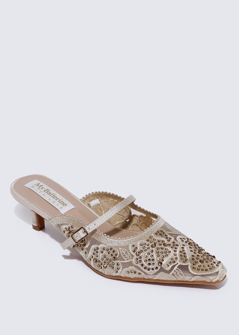 Améa Comfy Heels In NudeHeels - myballerine