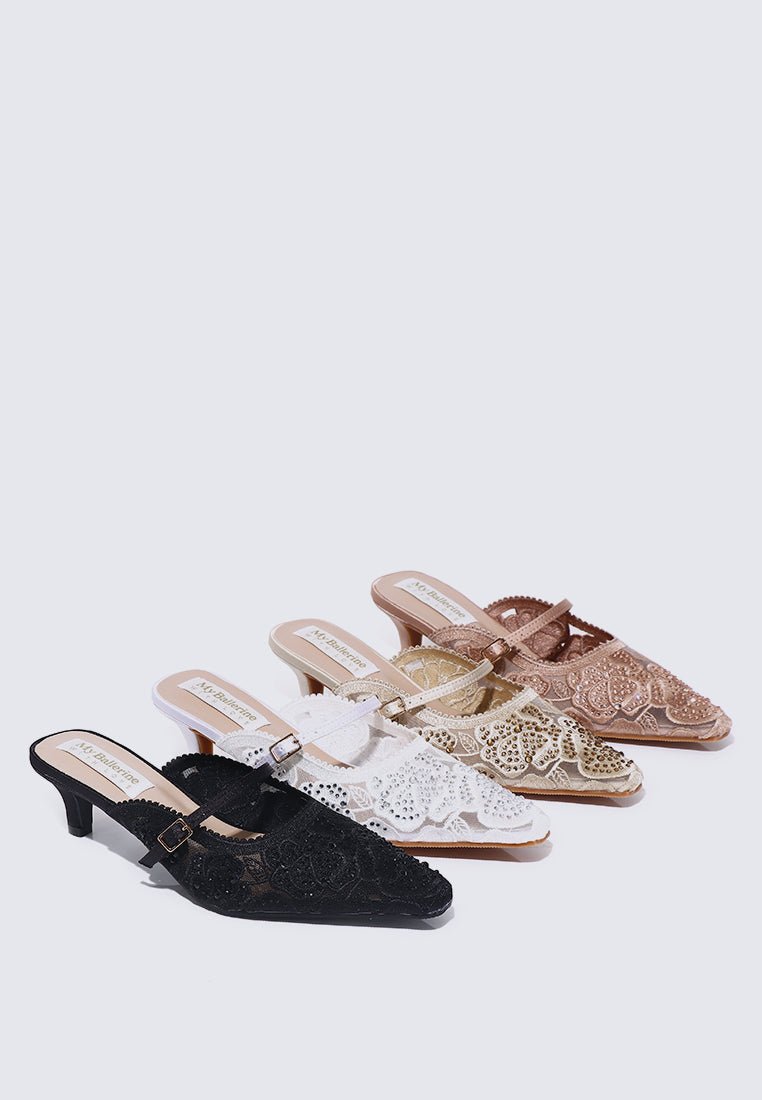 Améa Comfy Heels In WhiteHeels - myballerine