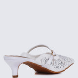 Améa Comfy Heels In WhiteHeels - myballerine