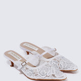 Améa Comfy Heels In WhiteHeels - myballerine