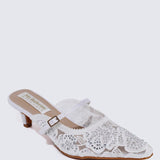 Améa Comfy Heels In WhiteHeels - myballerine