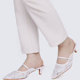 Améa Comfy Heels In WhiteHeels - myballerine