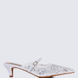 Améa Comfy Heels In WhiteHeels - myballerine