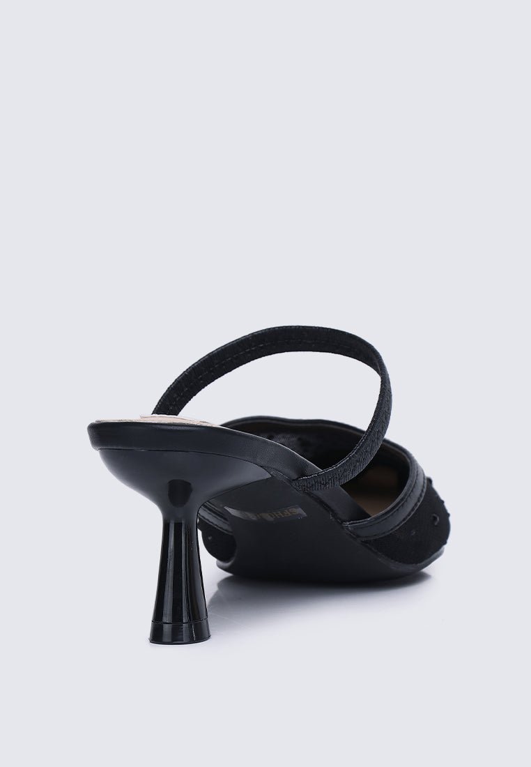 Amelia Comfy Heels In BlackShoes - myballerine