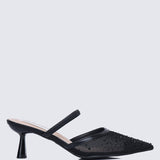 Amelia Comfy Heels In BlackShoes - myballerine