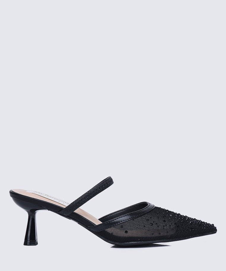Amelia Comfy Heels In BlackShoes - myballerine