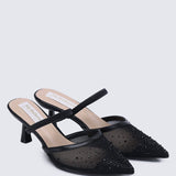 Amelia Comfy Heels In BlackShoes - myballerine