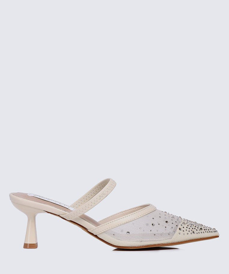 Amelia Comfy Heels In CreamShoes - myballerine