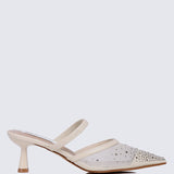 Amelia Comfy Heels In CreamShoes - myballerine