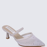 Amelia Comfy Heels In LilacHeels - myballerine