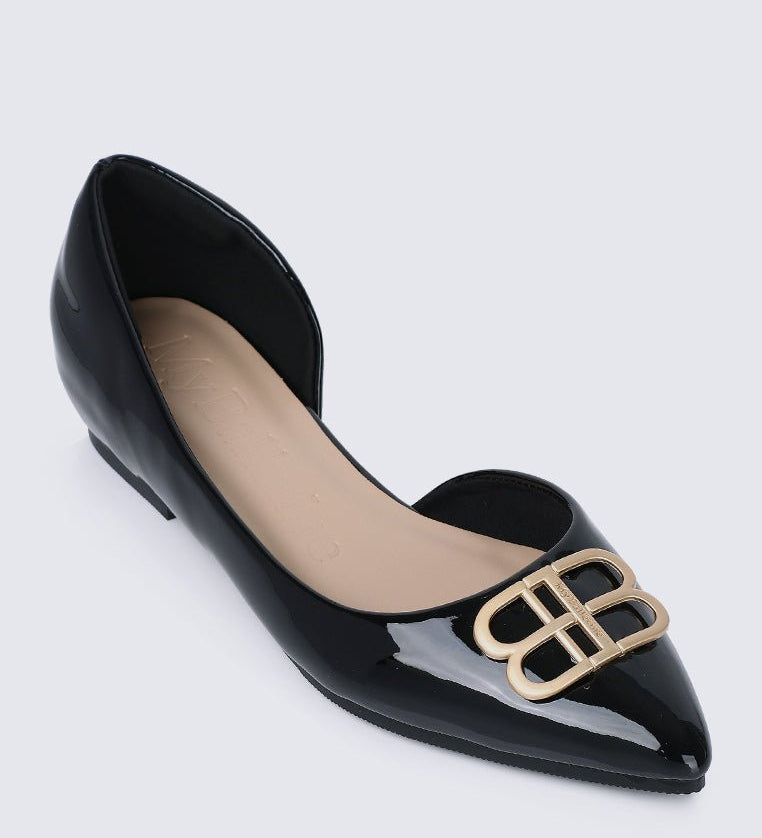 Amina Comfy Ballerina In BlackShoes - myballerine