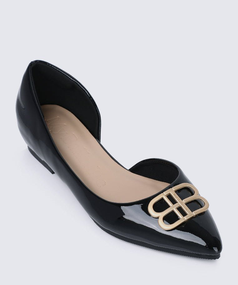 Amina Comfy Ballerina In BlackShoes - myballerine
