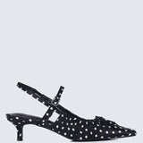 Amora Comfy Heels In BlackHeels - myballerine