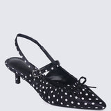 Amora Comfy Heels In BlackHeels - myballerine