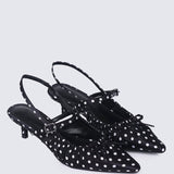 Amora Comfy Heels In BlackHeels - myballerine