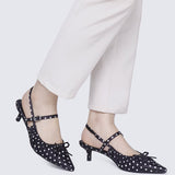 Amora Comfy Heels In BlackHeels - myballerine