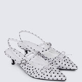 Amora Comfy Heels In WhiteHeels - myballerine