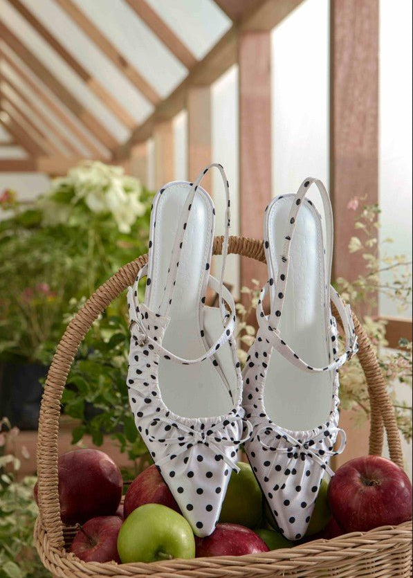 Amora Comfy Heels In WhiteHeels - myballerine