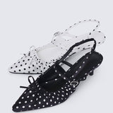 Amora Comfy Heels In WhiteHeels - myballerine