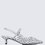 Amora Comfy Heels In WhiteHeels - myballerine