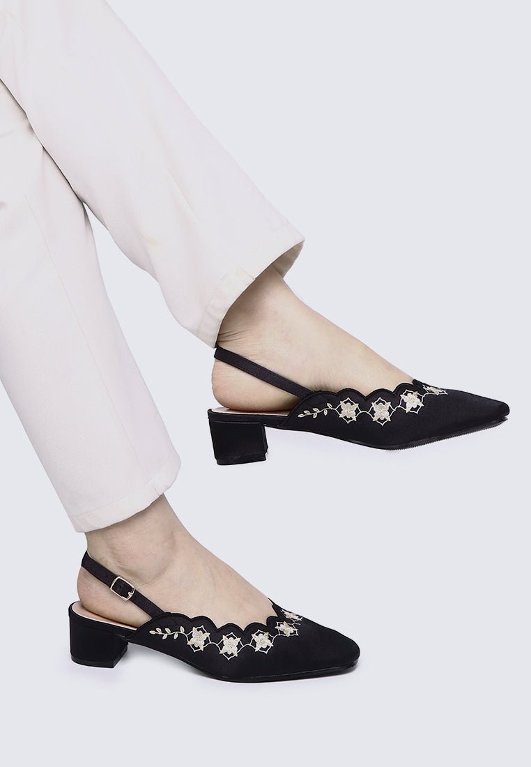 Anastasia Comfy Heels In BlackHeels - myballerine