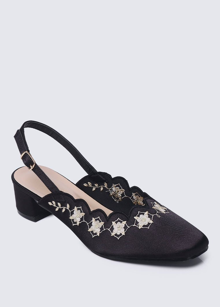 Anastasia Comfy Heels In BlackHeels - myballerine