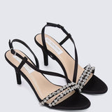 Angeline Comfy Heels In Black - myballerine