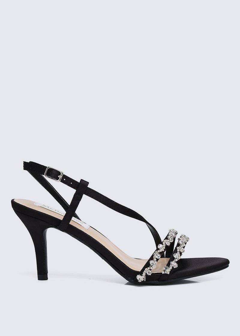 Angeline Comfy Heels In Black - myballerine