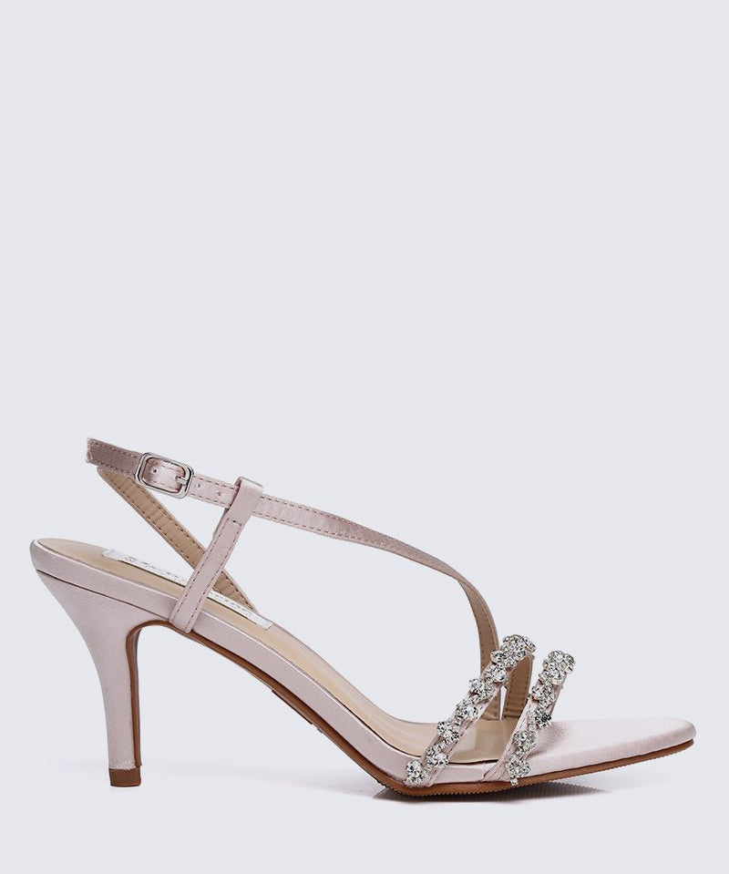 Angeline Comfy Heels In Nude - myballerine