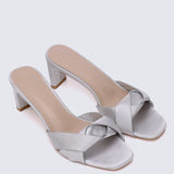 Anne Comfy Heels In Silver - myballerine