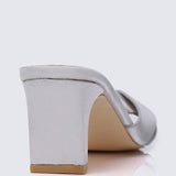 Anne Comfy Heels In Silver - myballerine