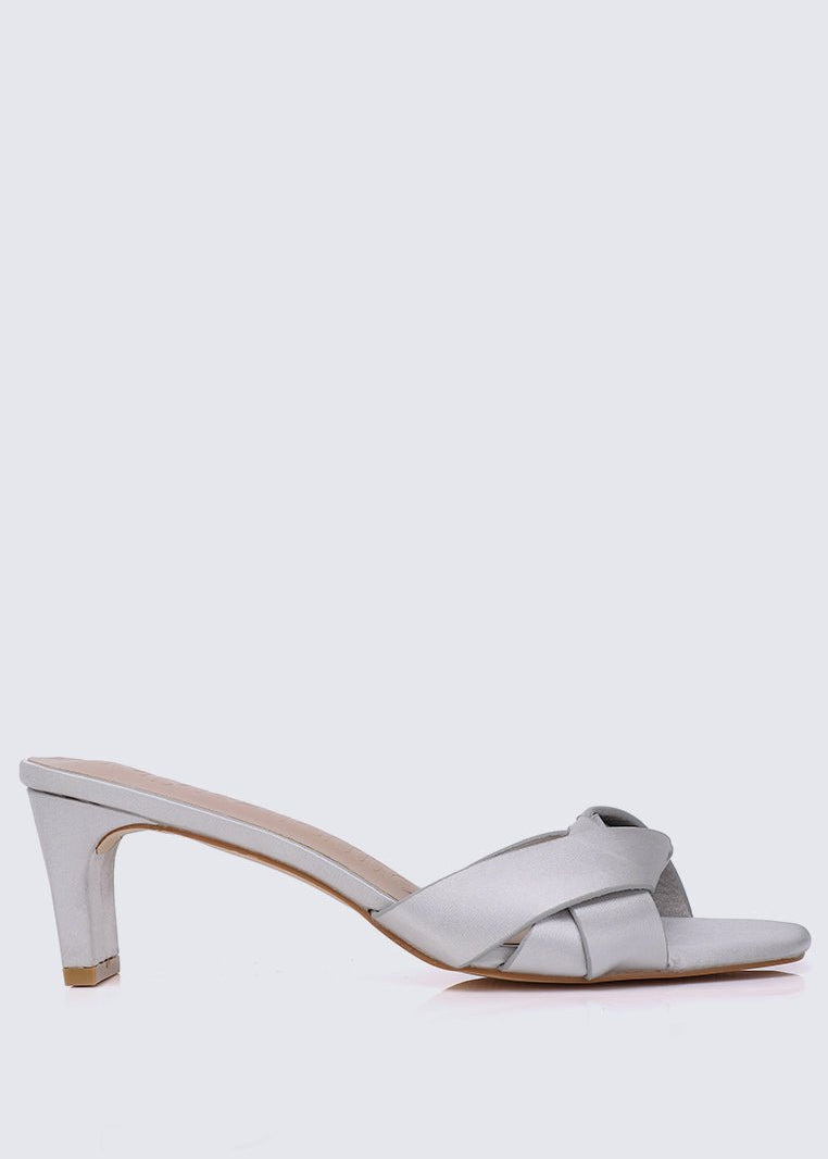Anne Comfy Heels In Silver - myballerine