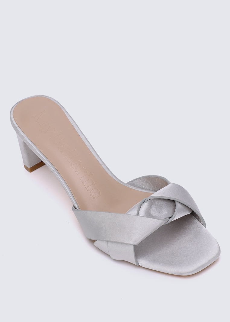 Anne Comfy Heels In Silver - myballerine