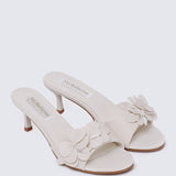 Anneliese Comfy Heels In BeigeHeels - myballerine