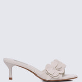 Anneliese Comfy Heels In BeigeHeels - myballerine