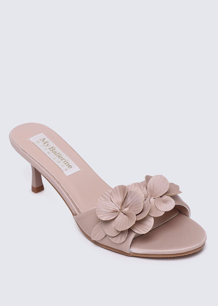 Anneliese Comfy Heels In Nude PinkHeels - myballerine