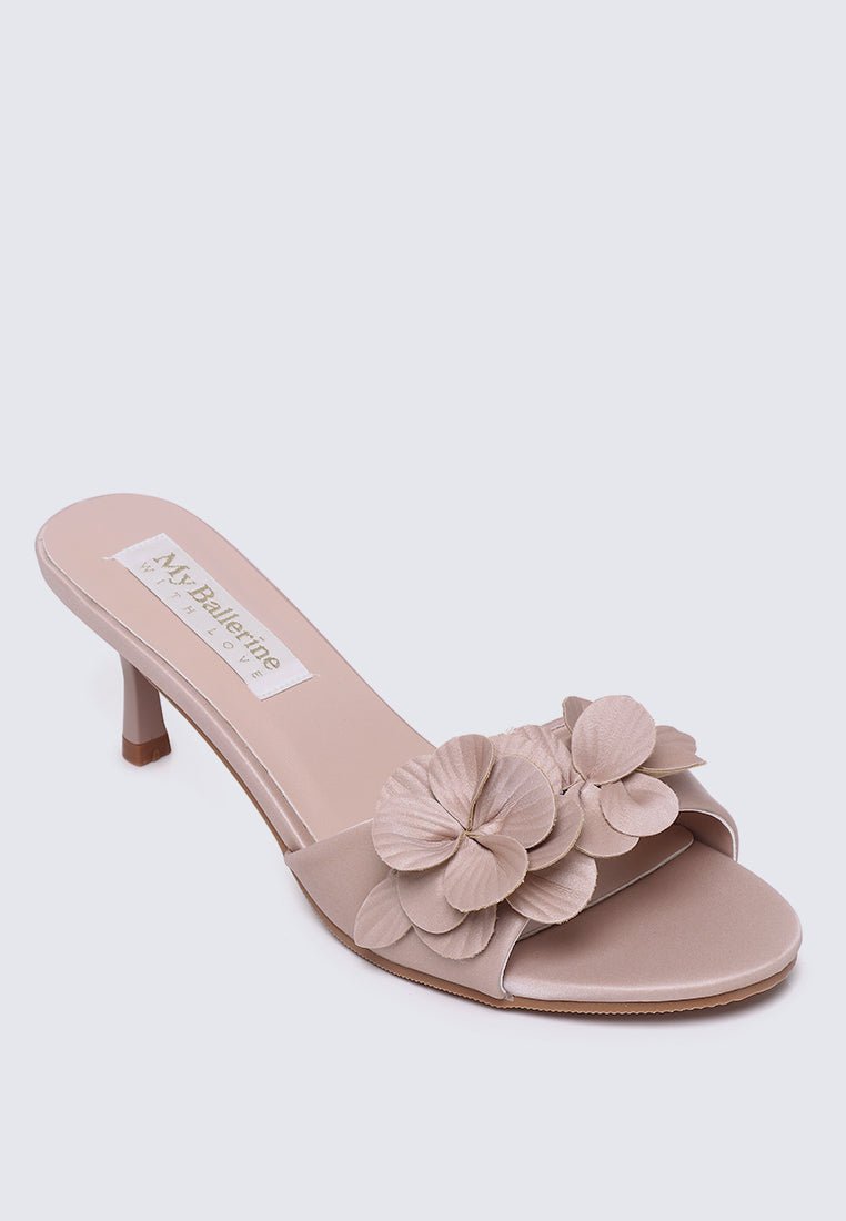 Anneliese Comfy Heels In Nude PinkHeels - myballerine