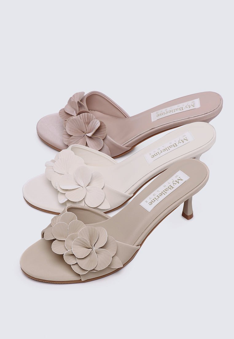 Anneliese Comfy Heels In Nude PinkHeels - myballerine