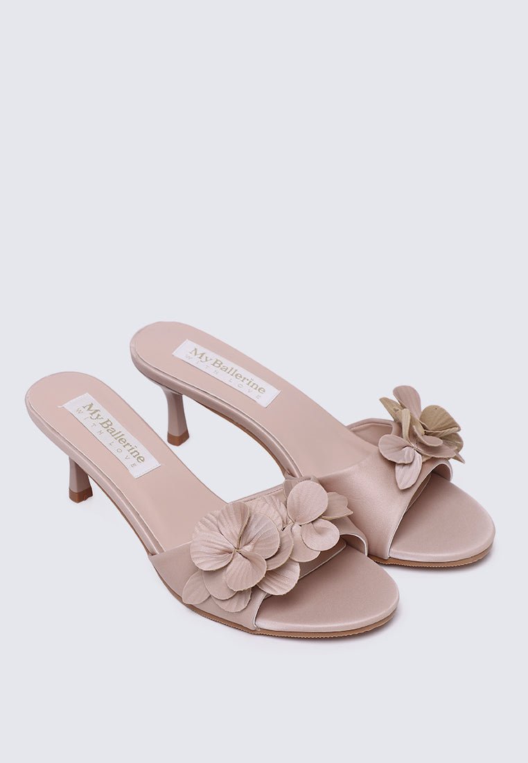 Anneliese Comfy Heels In Nude PinkHeels - myballerine
