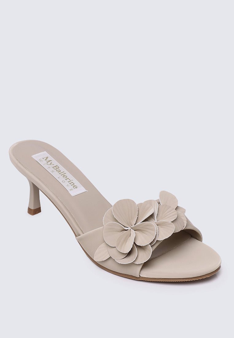 Anneliese Comfy Heels In NudeHeels - myballerine
