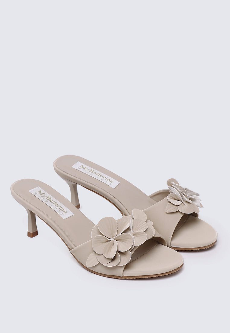 Anneliese Comfy Heels In NudeHeels - myballerine