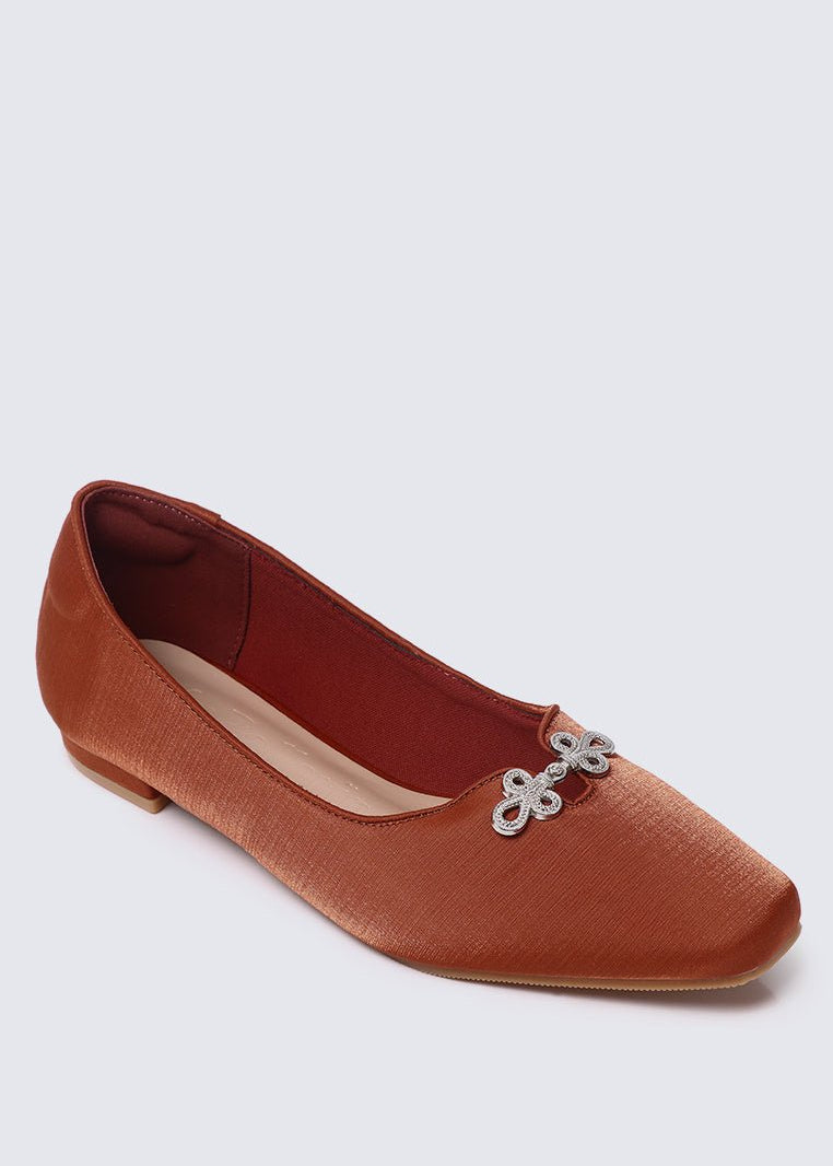 Anvera Comfy Ballerina In CinnamonBallerina - myballerine