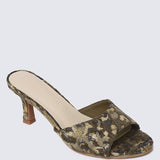 Aristea Comfy Heels In CoffeeHeels - myballerine