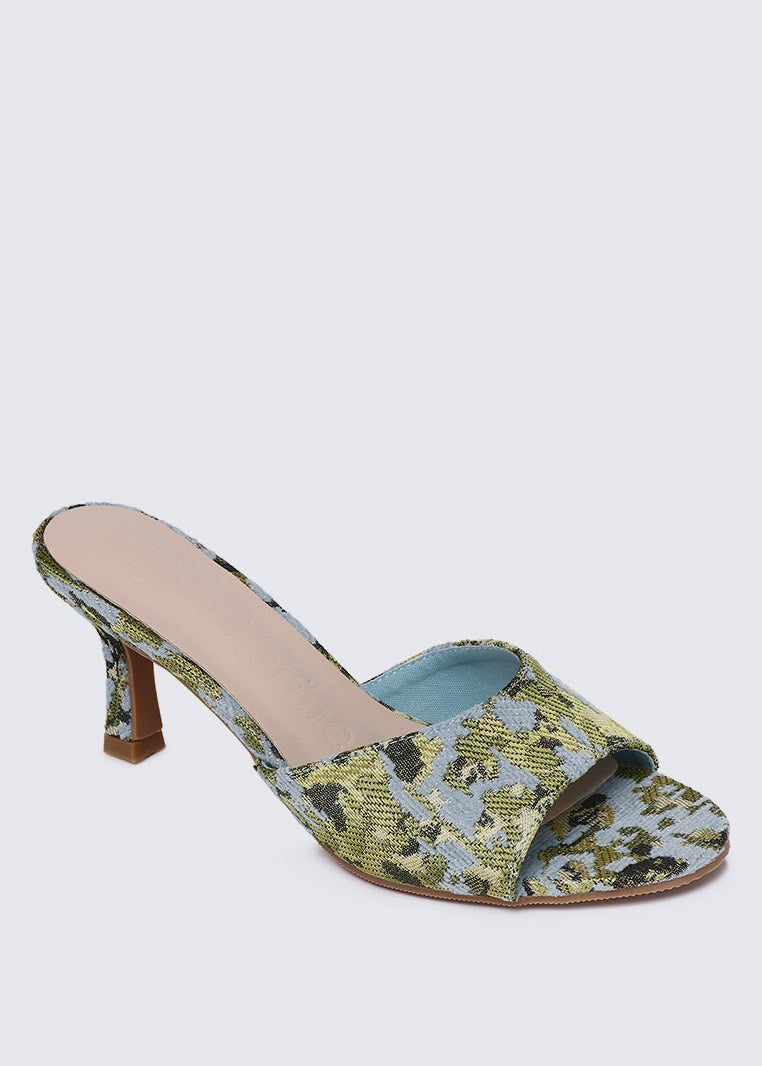 Aristea Comfy Heels In Light BlueHeels - myballerine