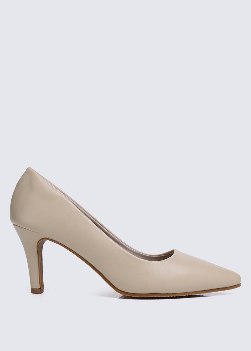 Ashley Comfy Pumps In AlmondShoes - myballerine