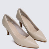 Ashley Comfy Pumps In AlmondShoes - myballerine