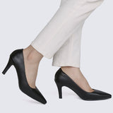 Ashley Comfy Pumps In BlackShoes - myballerine